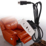 Wifehelper Inclinable Main Contrôleur Électrique Fauteuil Inclinable Canapé Levage 2 Bouton Main Commutateur Pièces Inclinables 