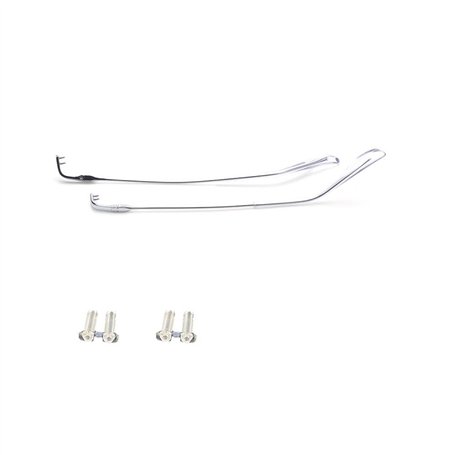 QYAJS 1 paire de branches de lunettes en métal sans monture (argenté)