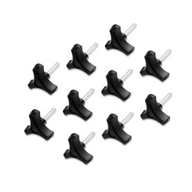 Lot de 10 écrous papillon à filetage mâle de 6