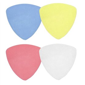 Jagowa Lot de 4 boîtes à craies triangulaires invisibles colorées pour le marquage de tissu (blanc