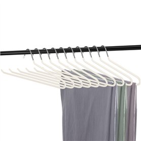 Luziyun Cintre Pantalon 10 PièCes Ceintre pour Pantalons MéTal Porte Pantalon avec RevêTement AntidéRapant Cintres Porte-Pantalo