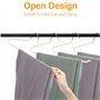 Luziyun Cintre Pantalon 10 PièCes Ceintre pour Pantalons MéTal Porte Pantalon avec RevêTement AntidéRapant Cintres Porte-Pantalo