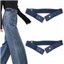 YJDEWohovv Lot de 2 ceintures extensibles sans boucle réglables invisibles pour ajuster la taille des jeans