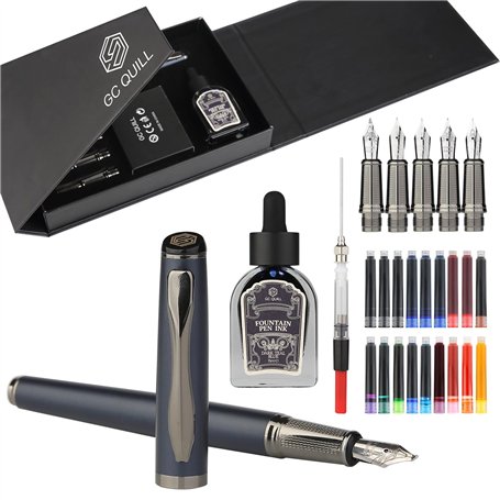 GC QUILL Ensemble de stylo-plume fantaisie comprenant 5 plumes