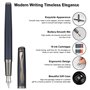 GC QUILL Ensemble de stylo-plume fantaisie comprenant 5 plumes, flacon d'encre, convertisseur de recharge d'encre et 18 cartouch