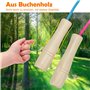 LVZONGXIN Corde à sauter pour enfants, 260 cm, réglable, avec poignée en bois, pour garçons et filles
