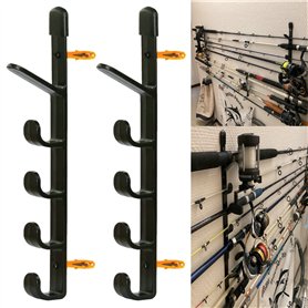 AUXPhome Support mural pour canne à pêche
