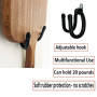 AUXPhome Lot de 2 Supports Muraux Universels pour Pelle à Pizza - Crochets de Suspension et Support de Présentation