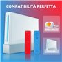 AUFGLO Wii Controller 2 Pack - Télécommande Wii avec étui en silicone et dragonne (rouge+bleu)