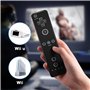 AUFGLO Télécommande et Nunchuck compatibles avec la Wii/Wii U - Comprend un étui en silicone et une dragonne (Noir+Blanc)
