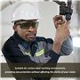 DAZZLUXE Lunettes de Protection Laser Vert Foncé - Protection Infrarouge et Ultraviolet, Contre la Lumière