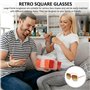 Lot de 3 paires de lunettes de soleil avec grand cadre, lunettes de soleil pour femme, lunettes de soleil à grand cadre, lunette