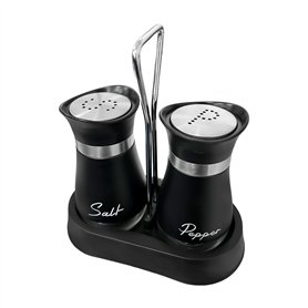 NYGGTYK 1 paire de salières et poivrières avec 1 étagère