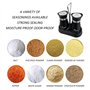 NYGGTYK 1 paire de salières et poivrières avec 1 étagère, ustensiles de cuisine, salière en acier inoxydable en verre, bouteille