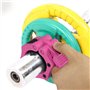 DAZZLUXE Lot de 2 pinces pour haltères longues, pinces à haltères, pinces à haltères pour haltérophilie, verrous pour haltères l