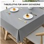 Lot de 2 nappes essuyables, nappe pour décoration de table, nappe de table à bière, nappe d'extérieur résistante aux intempéries