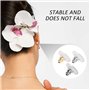 Lot de 30 bouchons d'oreilles en métal pour boucles d'oreilles pour femme (argent, noir pistolet, doré)