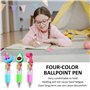 DHSBGWSX Lot de 15 mini stylos multifonctions, faciles à écrire, crayons de couleur de dessin animé pour enfants, mini crayons d