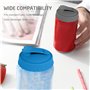 ZBHDEYG Lot de 6 couvercles de canettes de cola, couvercles en silicone pour bouteilles de cola, couvercles anti-fuite pour cane