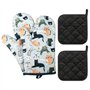Gants Anti-Brûlure pour Ébullition - 1 Paire avec 2 Coussinets d'Isolation - Résistants à la Chaleur