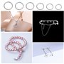 Lot de 120 anneaux de saut en acier inoxydable - 1 boîte de rangement avec 6 compartiments - Pour la fabrication de bijoux - Ann