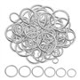 Lot de 120 anneaux de saut en acier inoxydable - 1 boîte de rangement avec 6 compartiments - Pour la fabrication de bijoux - Ann