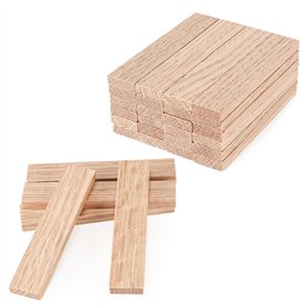 Pavlleen 30 Pièces Blocs de Bois Brut Rectangulaires