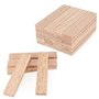 Pavlleen 30 Pièces Blocs de Bois Brut Rectangulaires
