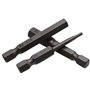 Fongmore 10pcs 50mm 1/4 pouce tige hexagonale S2 acier tête de tournevis hexagonale clé à main Allen jeu de forets 5/64-5/16 jeu