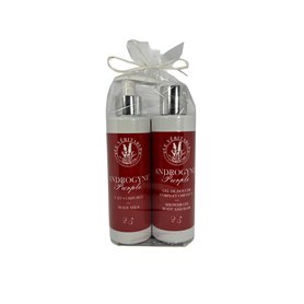 Le Véritable - Duo Soin Corps Androgyne Purple – Lait Corporel & Gel Douche – 2 x 200 ml – Hydratant Naturel au Parfum Unisexe F