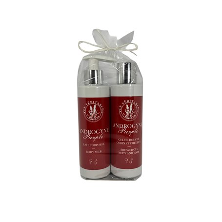 Le Véritable - Duo Soin Corps Androgyne Purple – Lait Corporel & Gel Douche – 2 x 200 ml – Hydratant Naturel au Parfum Unisexe F