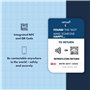 Retreev Étiquette de bagage retreev™ Smart NFC et QR Code : récupération sécurisée des sacs, protection de l'identité | Installa
