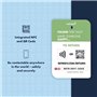Retreev Étiquette de bagage retreev™ Smart NFC et QR Code : récupération sécurisée des sacs, protection de l'identité | Installa