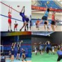 JXCTNNU Filet de Volleyball 9,5m x 1m Filet de Remplacement de Volley-Ball avec Sac de Transport Standard Pliable Filet Volley P