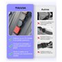 Ajusteur de Ceinture de Sécurité pour Voiture, Lot de 4 Clips en Cuir PU Premium pour Confort Automobile, Positionneur Universel