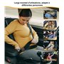 Ajusteur de Ceinture de Sécurité pour Voiture, Lot de 4 Clips en Cuir PU Premium pour Confort Automobile, Positionneur Universel