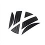 Finest-Folia Autocollant logo emblème pour capot arrière, carbone noir Volkswagen Golf 6 VI GTI GTD R Turbo