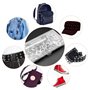 Oeillet Couture,Oeillet Inox 100 Kit de Grommets Outils à Oeillet de Rangement pour Bâche en Tissu Bricolage Craft 6 mm Ensemble