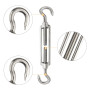 4 Pièces Tendeur Cable M8 Tendeur Cable Inox 304 Réglable Crochet de Ridoir et Crochet pour Tendeur de Fil Cable Acier Corde Cro