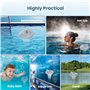 Thermomètre de piscine sans fil, flottant, facile à retirer, avec protection IPX7 contre l'eau et moniteur de température/humidi