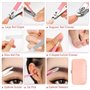 Set de manucure pour femmes Kit Nail Clipper Set Travel Manicure Kit à ongles en verre Coupe-ongles en acier inoxydable avec étu