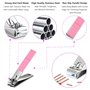 Set de manucure pour femmes Kit Nail Clipper Set Travel Manicure Kit à ongles en verre Coupe-ongles en acier inoxydable avec étu