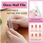 Set de manucure pour femmes Kit Nail Clipper Set Travel Manicure Kit à ongles en verre Coupe-ongles en acier inoxydable avec étu