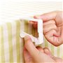 MZMing 8 Pièces Pinces à Nappe en Plastique Blanc pour Table d'Extérieur - Pinces Réglables à Ressort pour Nappe de Jardin Pique