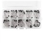 Diode, kit électronique assortiment d'assortiment de diode de redresseur de 100pcs 10Values avec la perte de puissance de boîte,