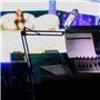 HAUEA Bras Micros Pieds, Suspension Supports de Microphone, avec Pince Micros, 3/8'' vers 5/8'' Vis Adaptateur, pour Blue Yeti, 