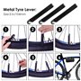 Qoosea Kit D'outils pour Vélo Outil de Réparation Sacoches avec Mini Pompe 120 PSI Outils Multifonction Pièce Crowbar pour Plein