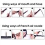 Qoosea Kit D'outils pour Vélo Outil de Réparation Sacoches avec Mini Pompe 120 PSI Outils Multifonction Pièce Crowbar pour Plein