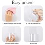 Boao Lot de 4 Supports muraux pour télécommandes en Acrylique Transparent et Pratique