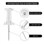 200 PCS Punaises Tableau Liège, MXTIMWAN Plastique Transparent Pointe en Acier Transparentes Punaises à Tête avec Points épingle